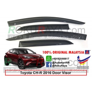 Toyota CHR CH-R 2016 AG Door Visor Air Press Wind Deflector (Medium 8cm Width)